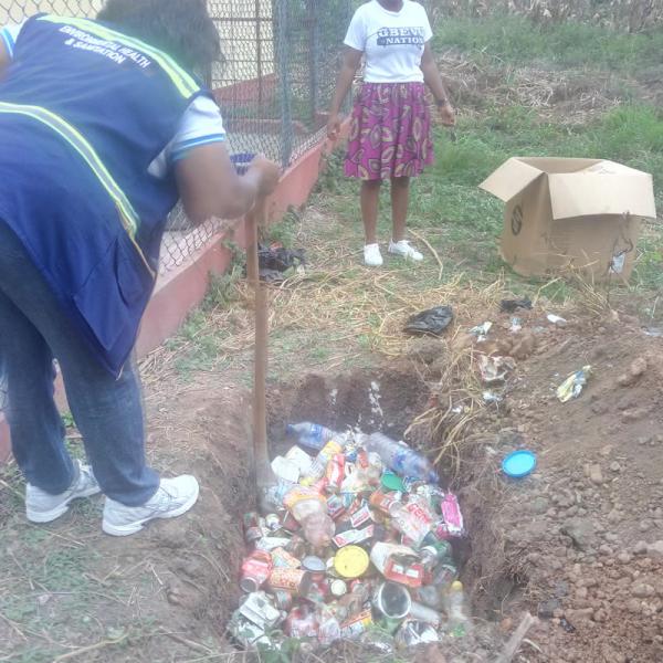 Environmental Health And Sanitation Unit Destroys Unwholesome Products